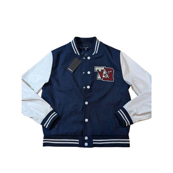 True Religion NWT Varsity jacket. Size M runs big